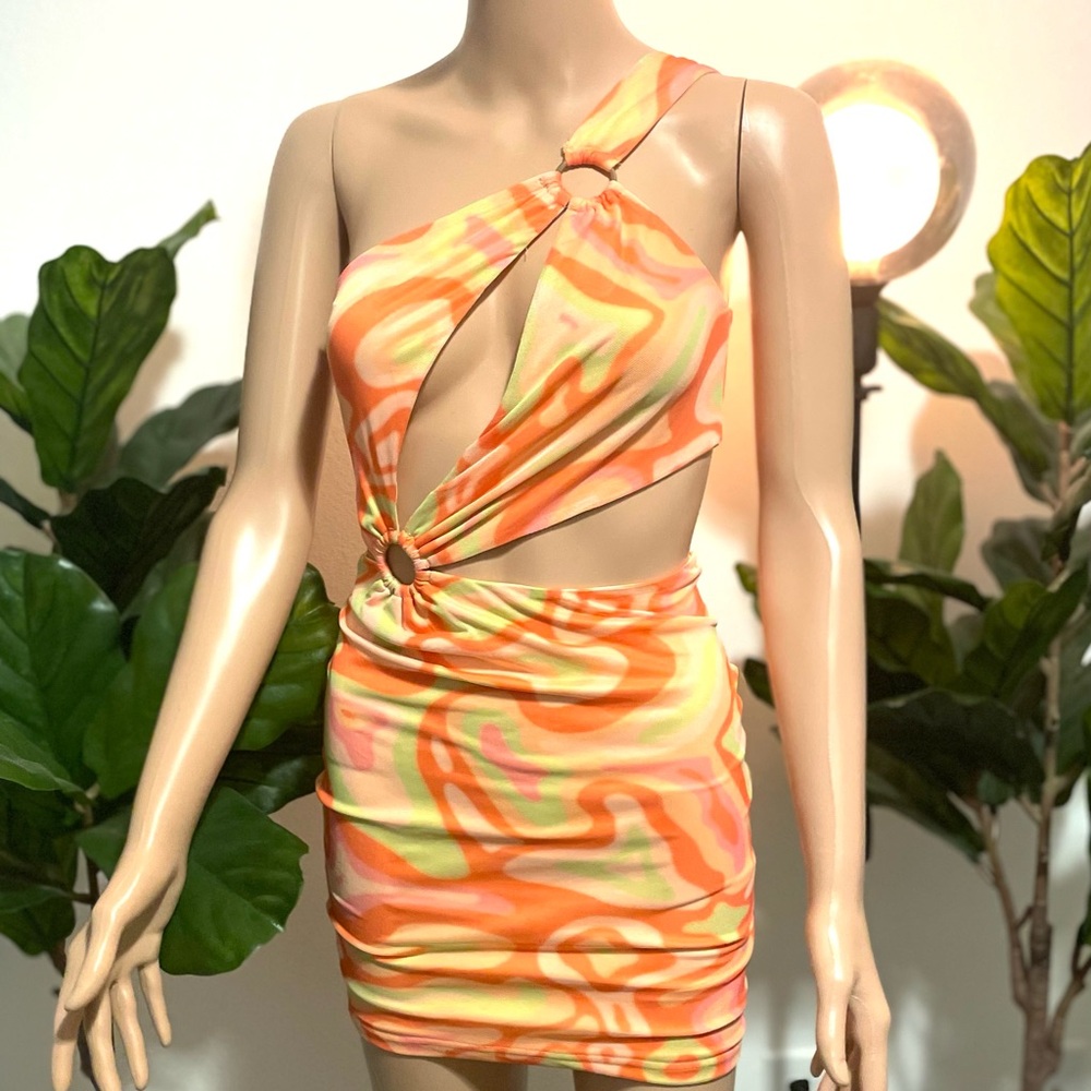 Colorful Abstract Mini Dress